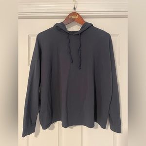 Eileen Fischer Navy Hoodie Size M